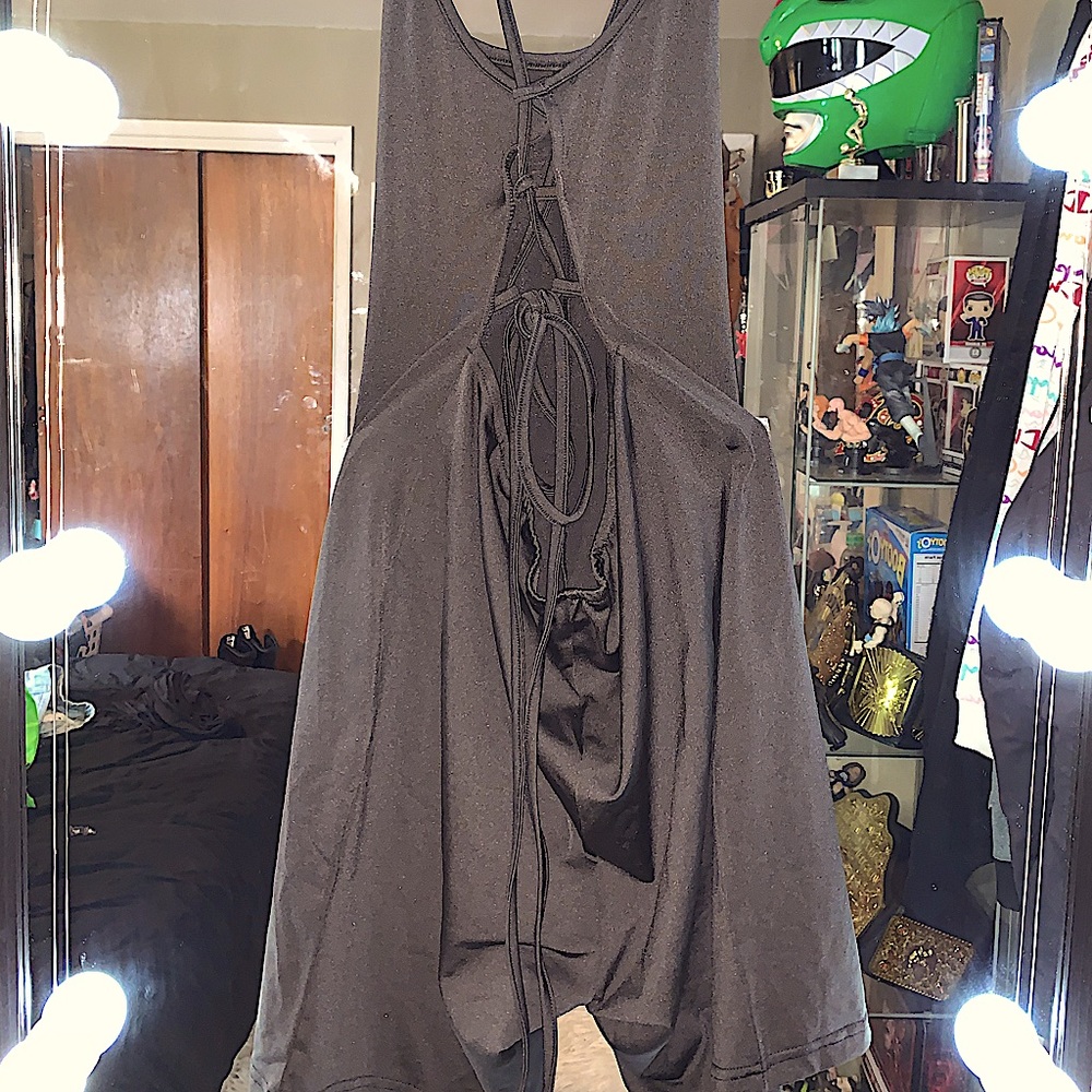 Criss cross backless cami romper from SHEIN it has never been worn !!!